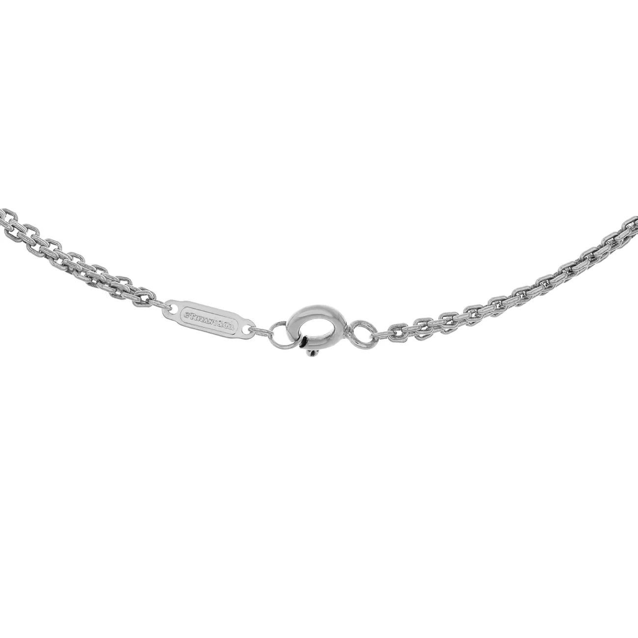 Tiffany & Co. Sterling Silver Large Double Link Pendant - Image 3