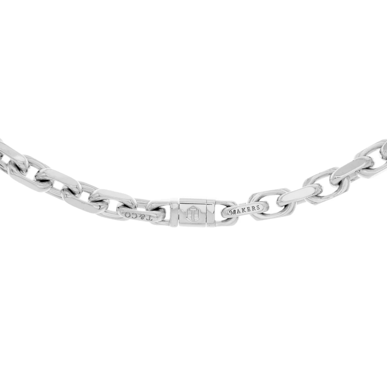 Tiffany & Co. Sterling Silver Makers Chain Necklace - Image 3