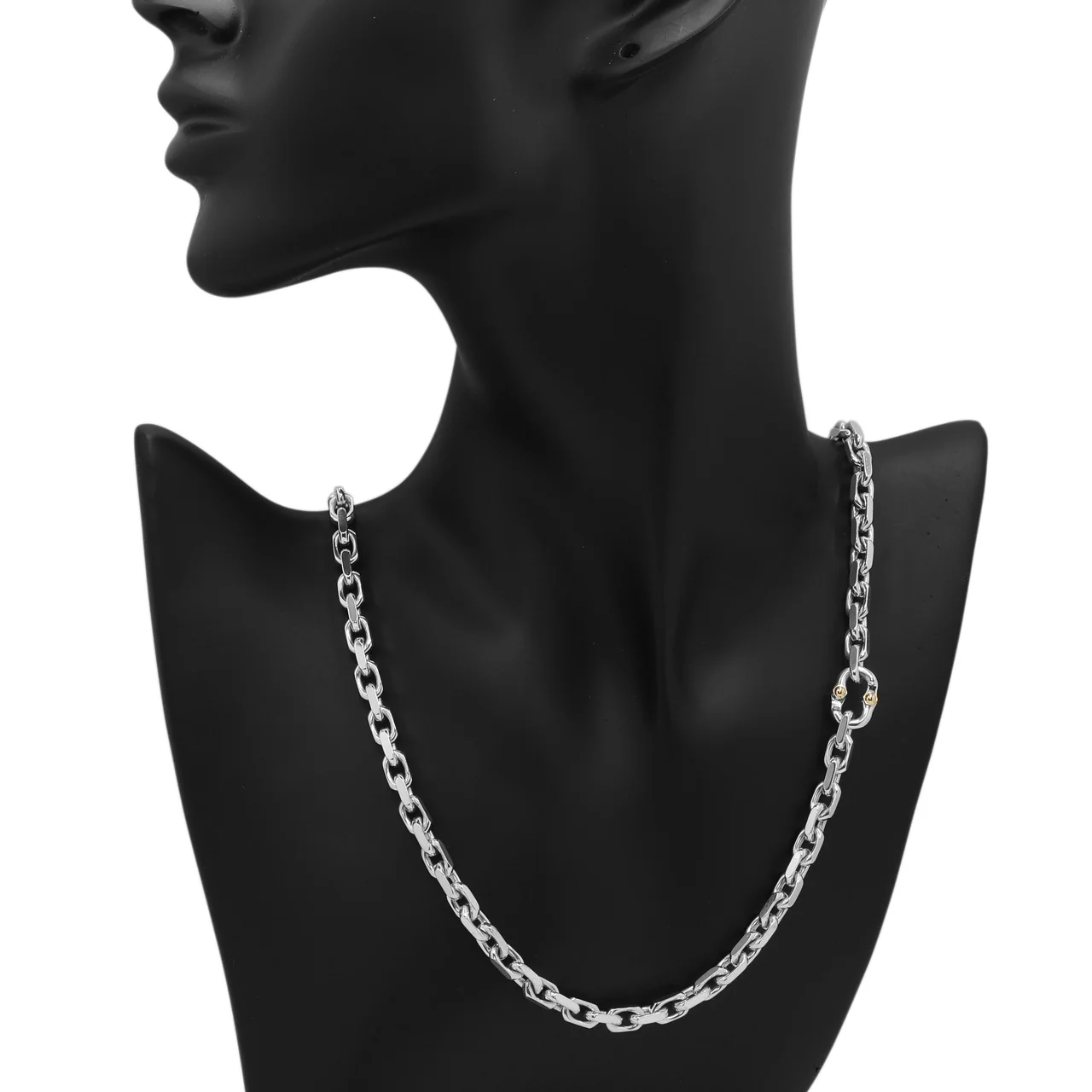 Tiffany & Co. Sterling Silver Makers Chain Necklace - Image 4