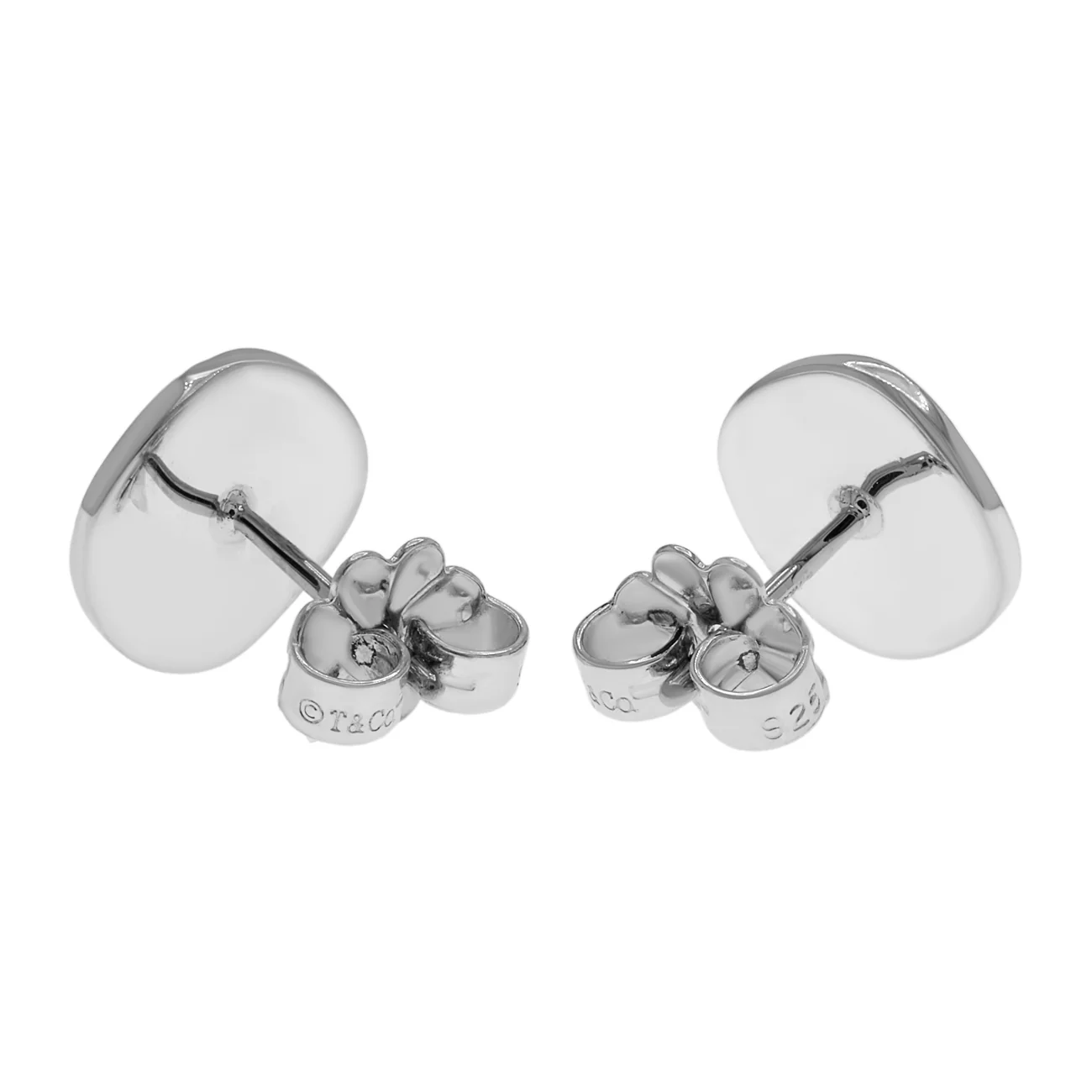Tiffany & Co. Sterling Silver Notes Earrings - Image 2