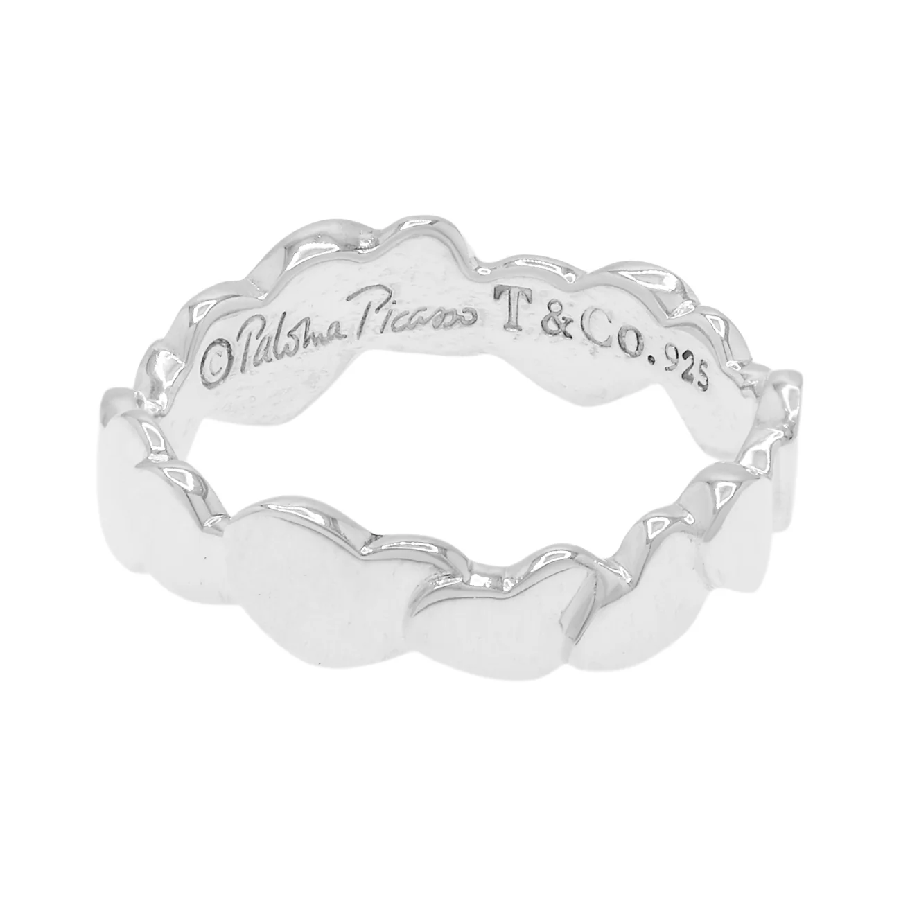 Tiffany & Co. Sterling Silver Paloma Picasso Modern Heart Band Ring