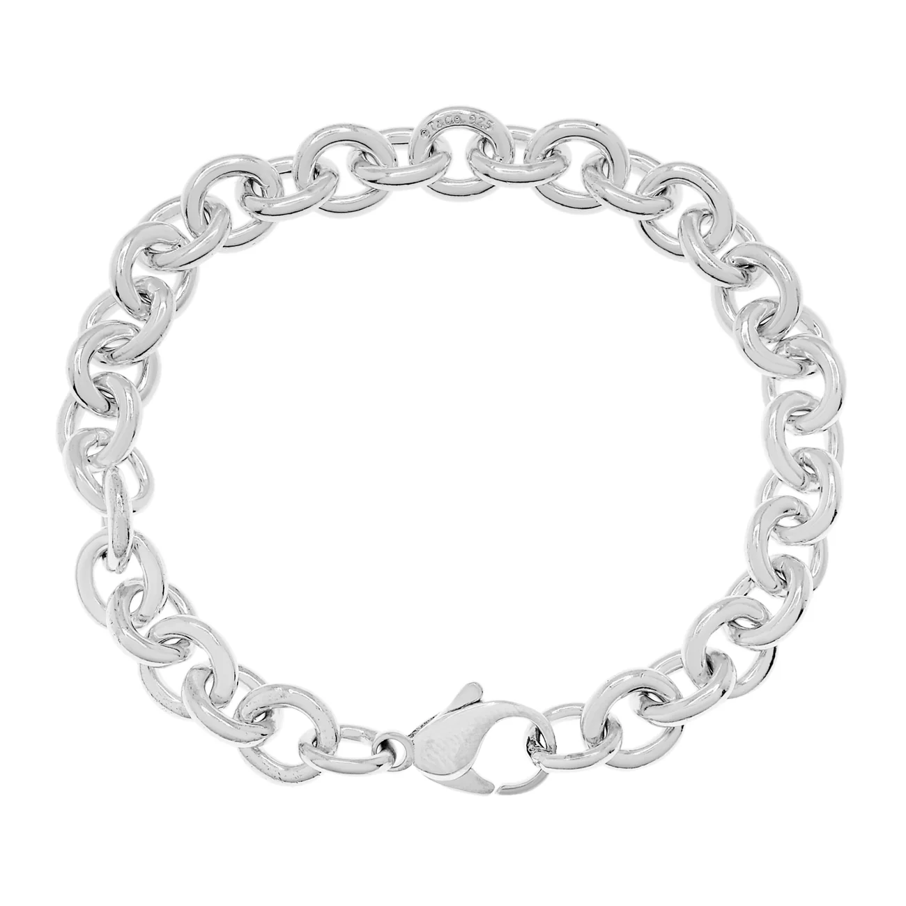 Tiffany & Co. Sterling Silver Round Link Bracelet