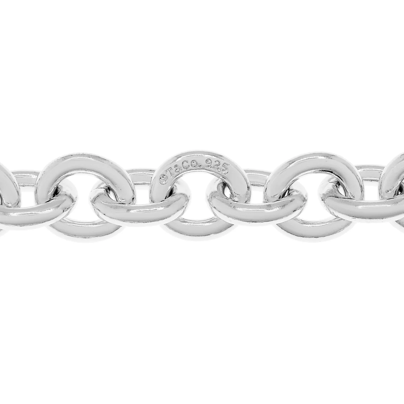 Tiffany & Co. Sterling Silver Round Link Bracelet - Image 2