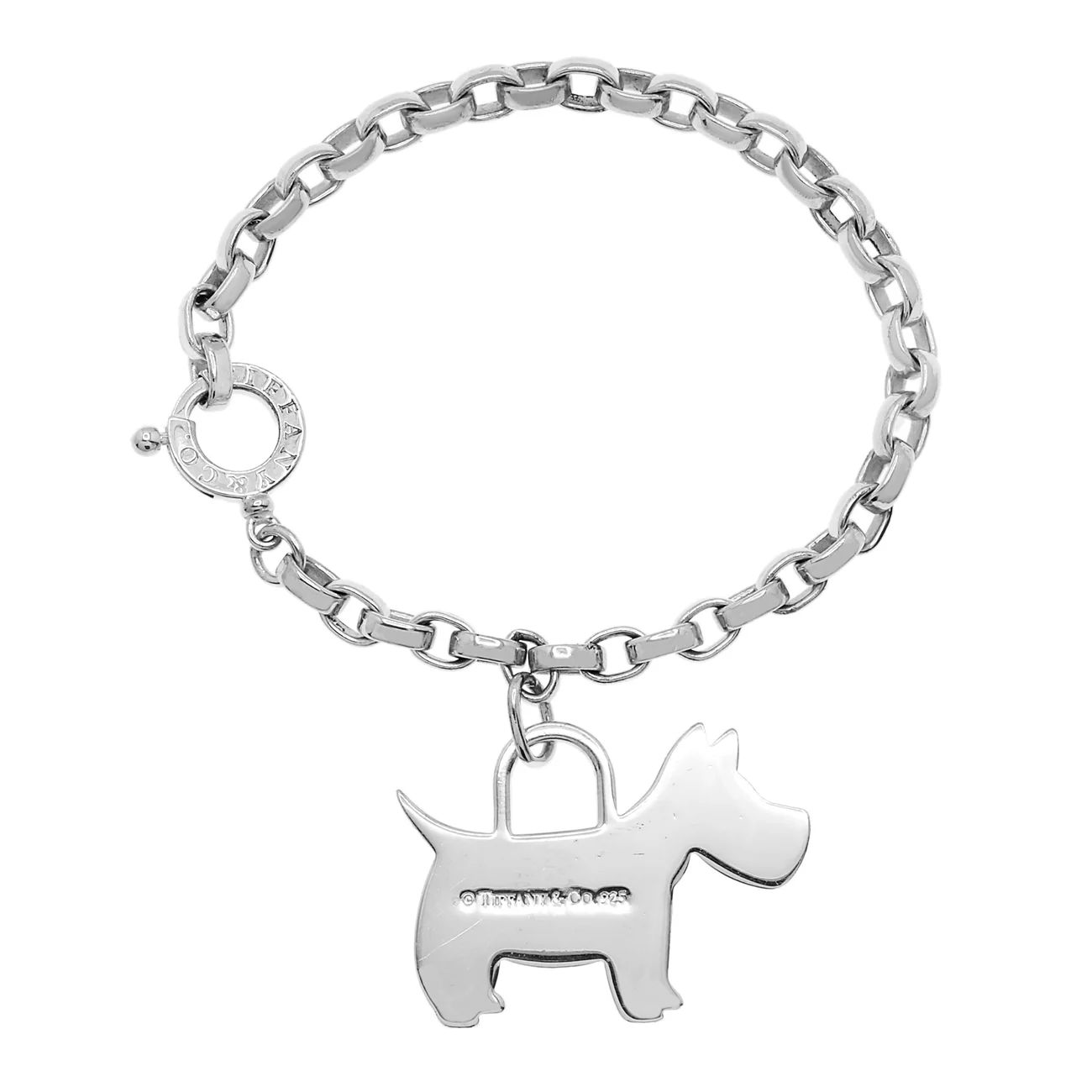 Tiffany & Co. Sterling Silver Scottie Dog Charm Bracelet - Image 2