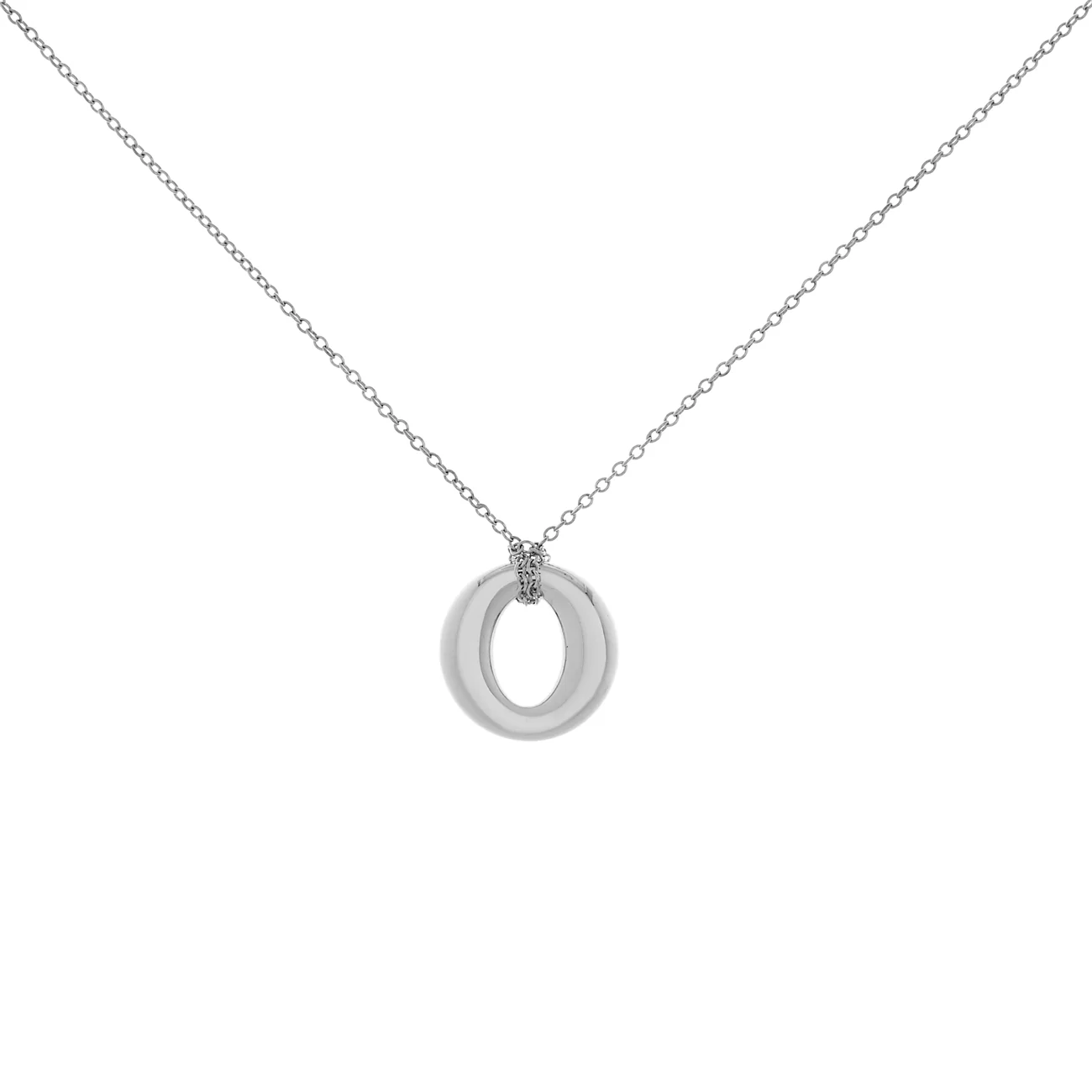 Tiffany & Co. Sterling Silver Sevillana Circle Pendant Necklace