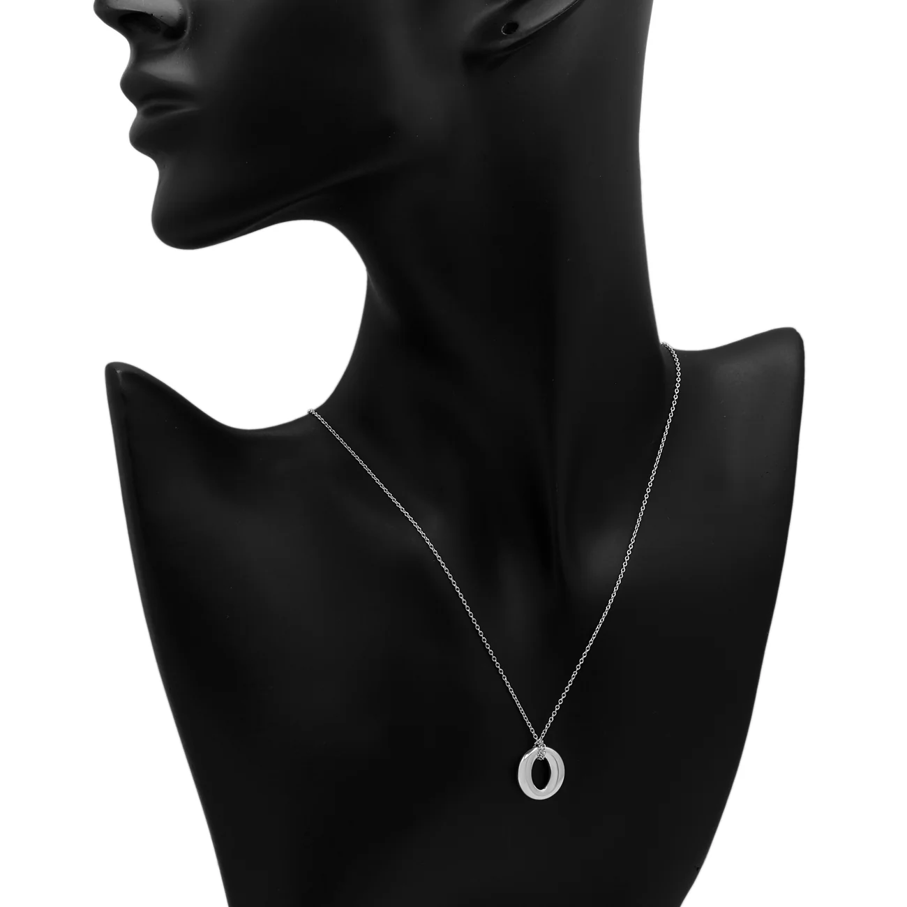 Tiffany & Co. Sterling Silver Sevillana Circle Pendant Necklace - Image 5