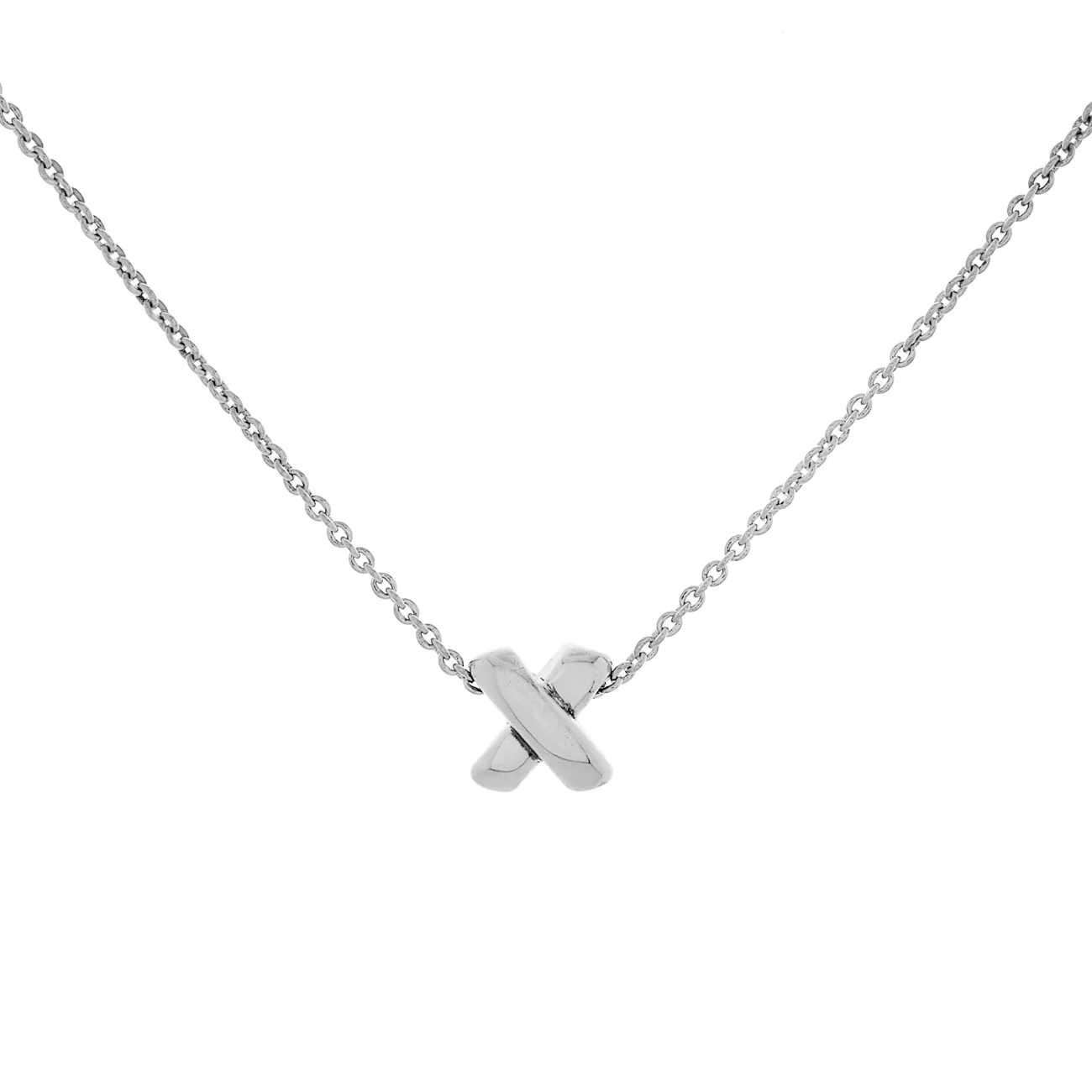 Tiffany & Co. Sterling Silver Signature X Pendant Necklace