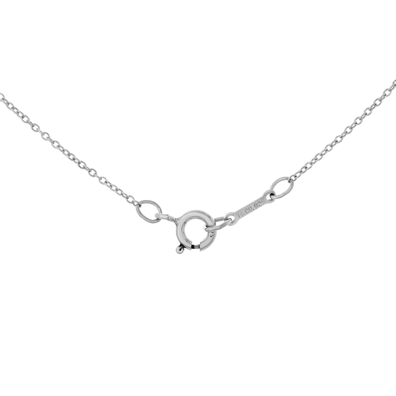 Tiffany & Co. Sterling Silver Small Loving Heart Pendant Necklace - Image 3