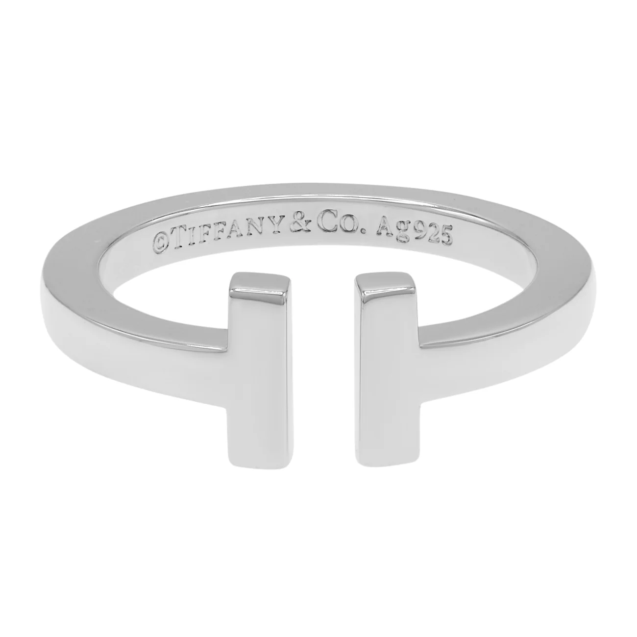 Tiffany & Co. Sterling Silver T Square Ring