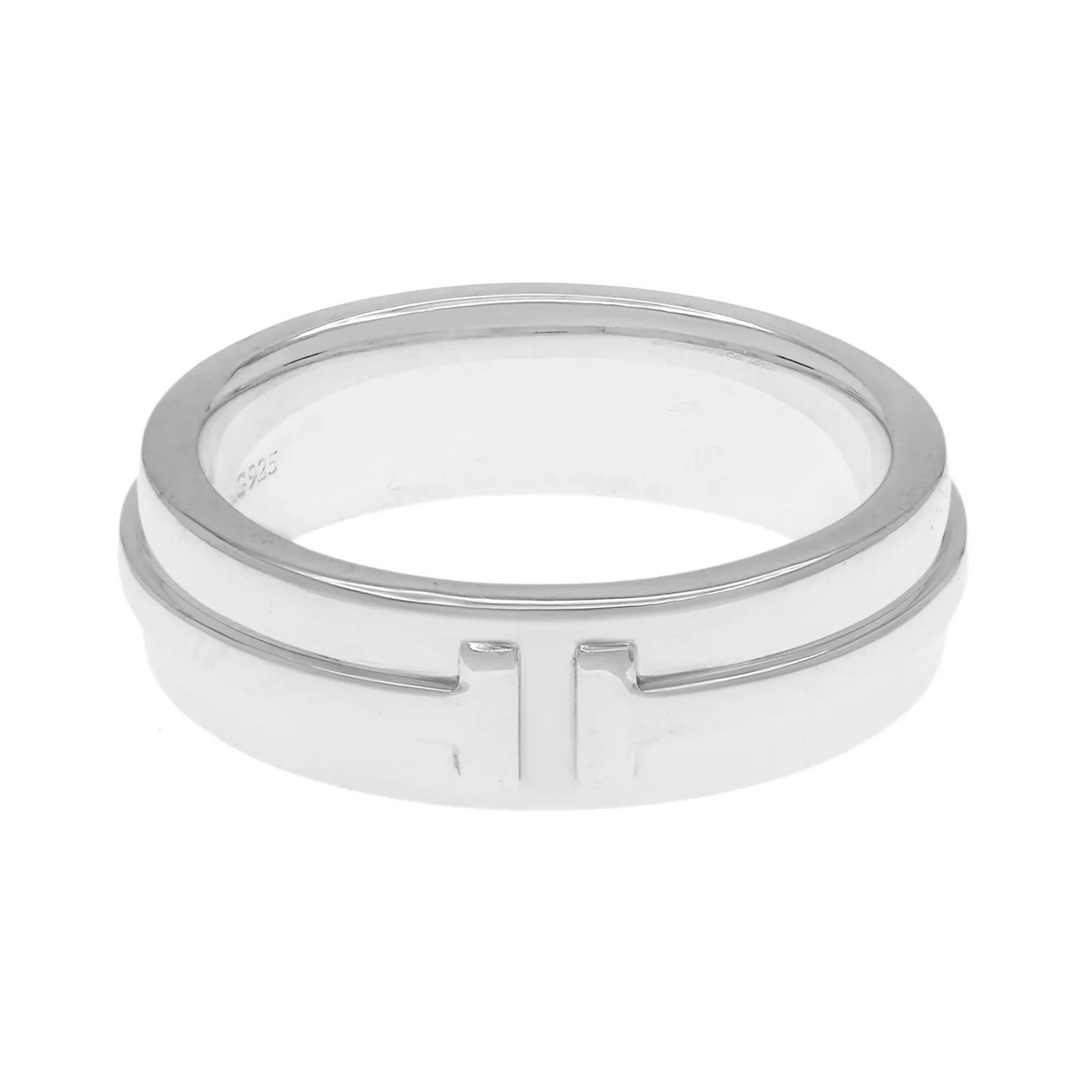 Tiffany & Co. Sterling Silver T Band Ring