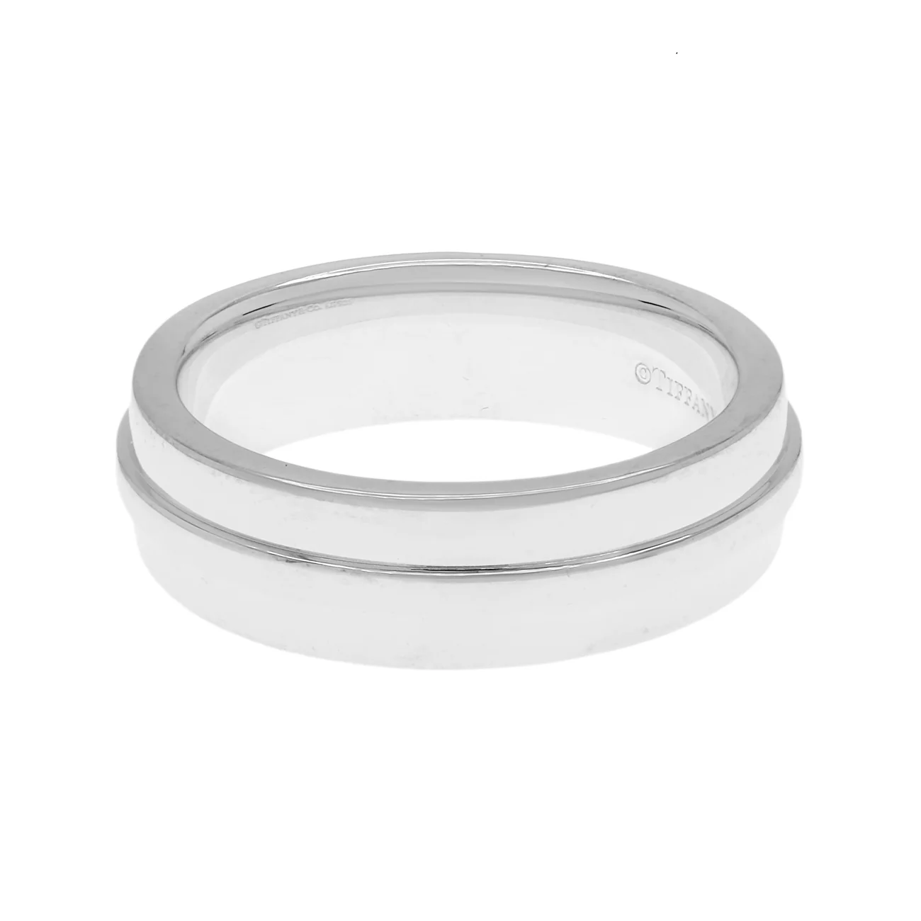 Tiffany & Co. Sterling Silver T Band Ring - Image 3
