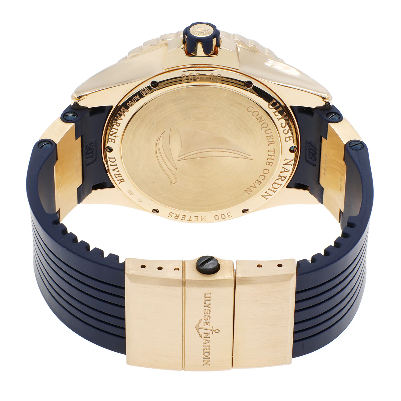 Ulysse Nardin 18K Yellow Gold Maxi Marine Diver 266-10-3/93 - Image 2