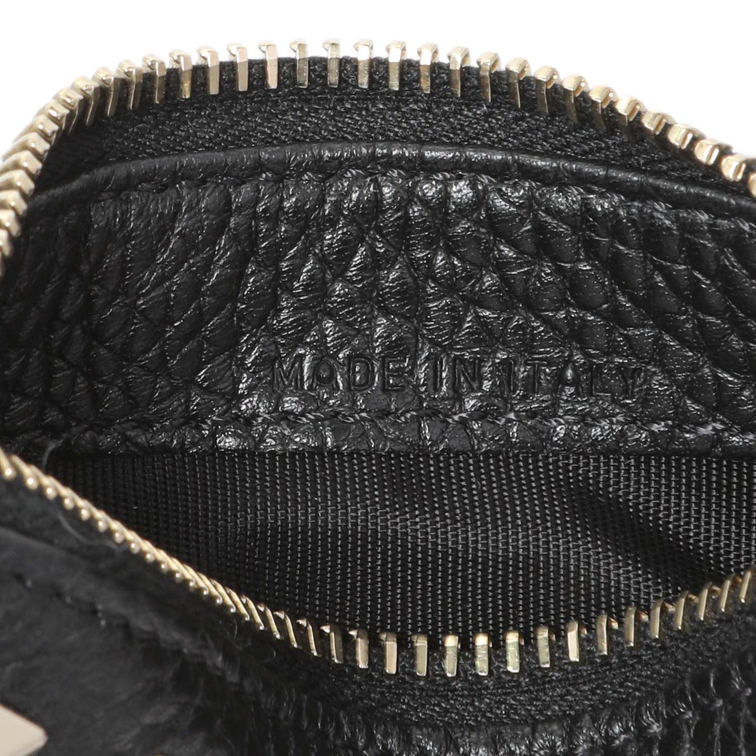 Valentino Black Calfskin Rockstud Zipped Card Holder - Image 6
