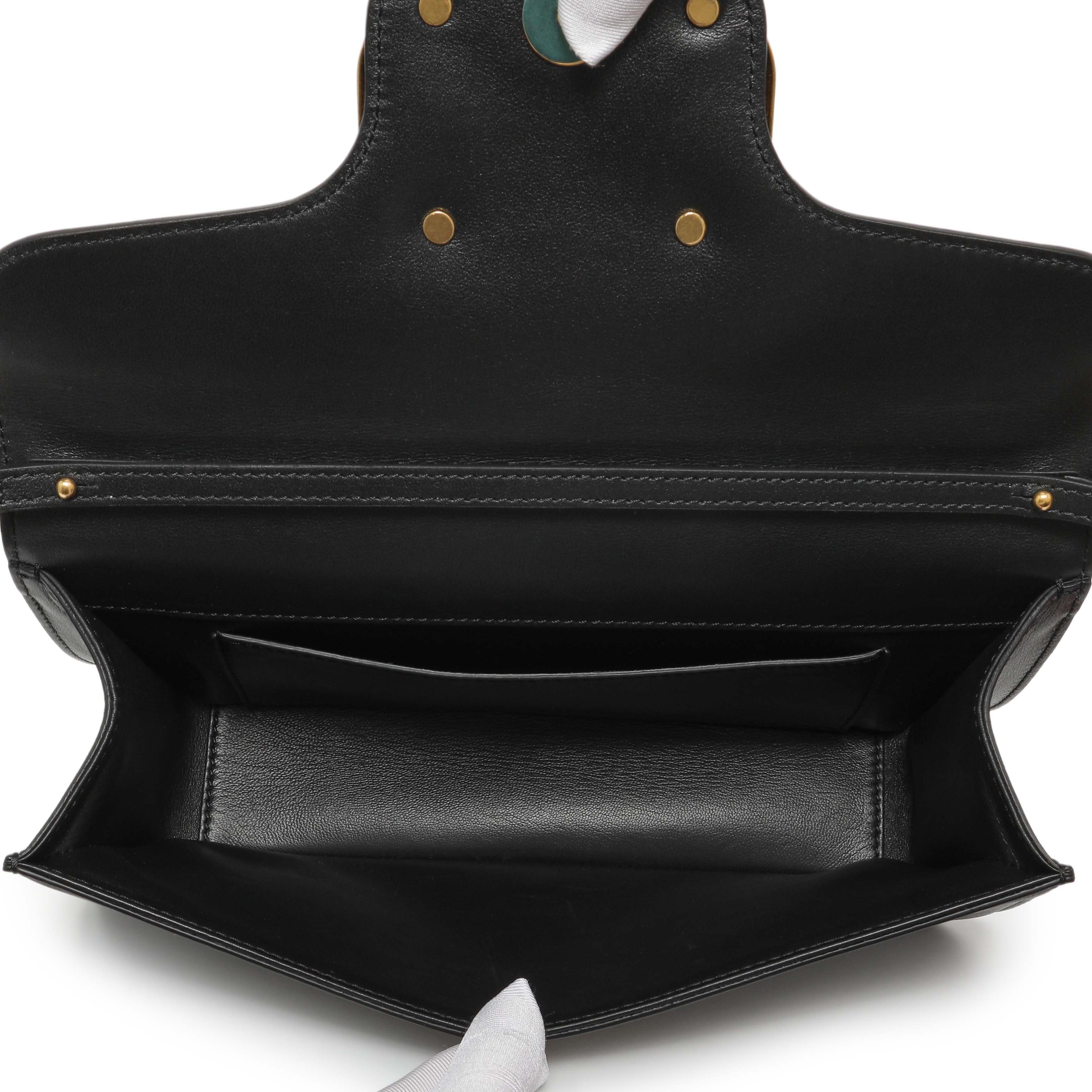 Valentino Black Calfskin Vlogo Loco Shoulder Bag - Image 4