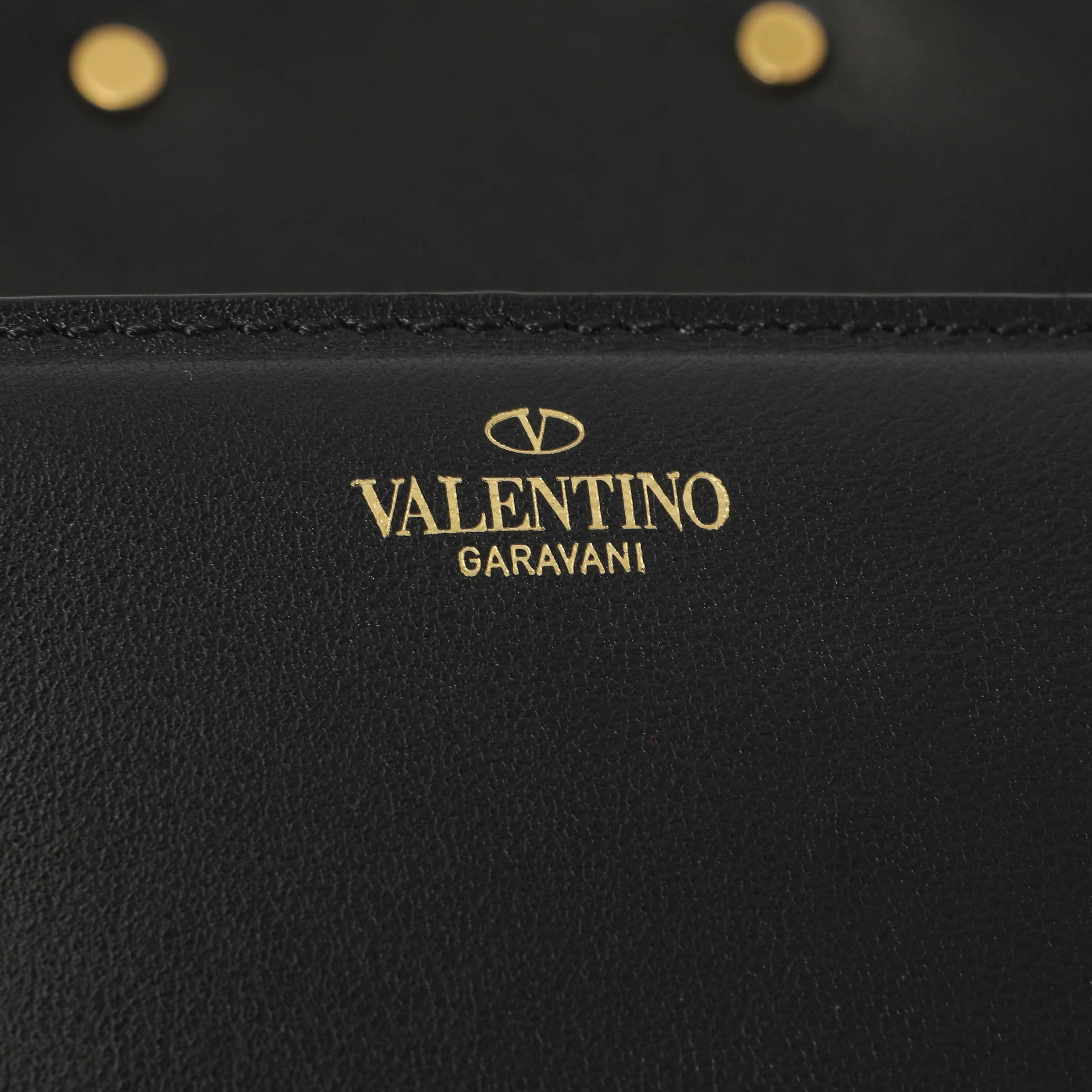 Valentino Black Calfskin Vlogo Loco Shoulder Bag - Image 5