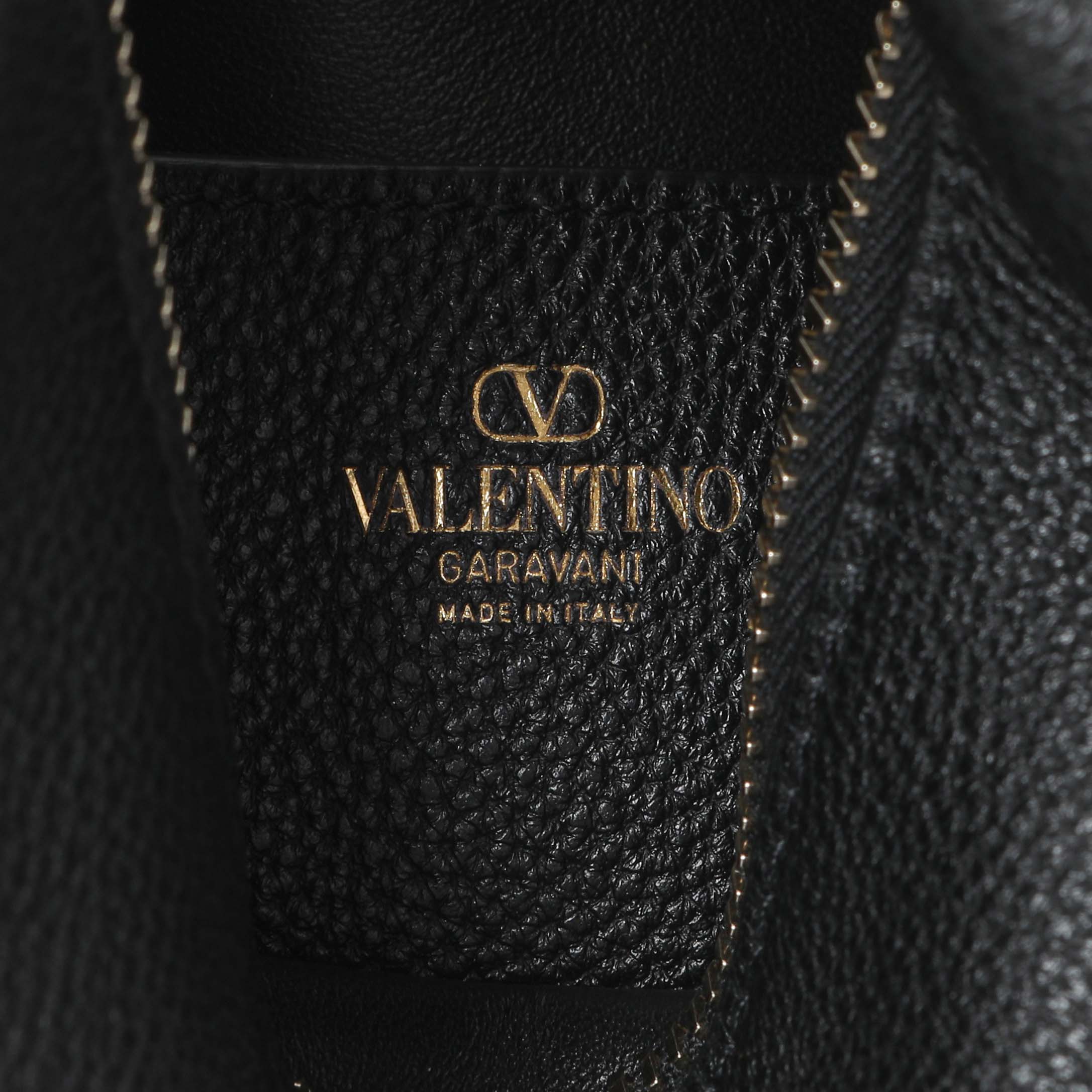 Valentino Black Grained Calfskin Rockstud Crossbody - Image 5