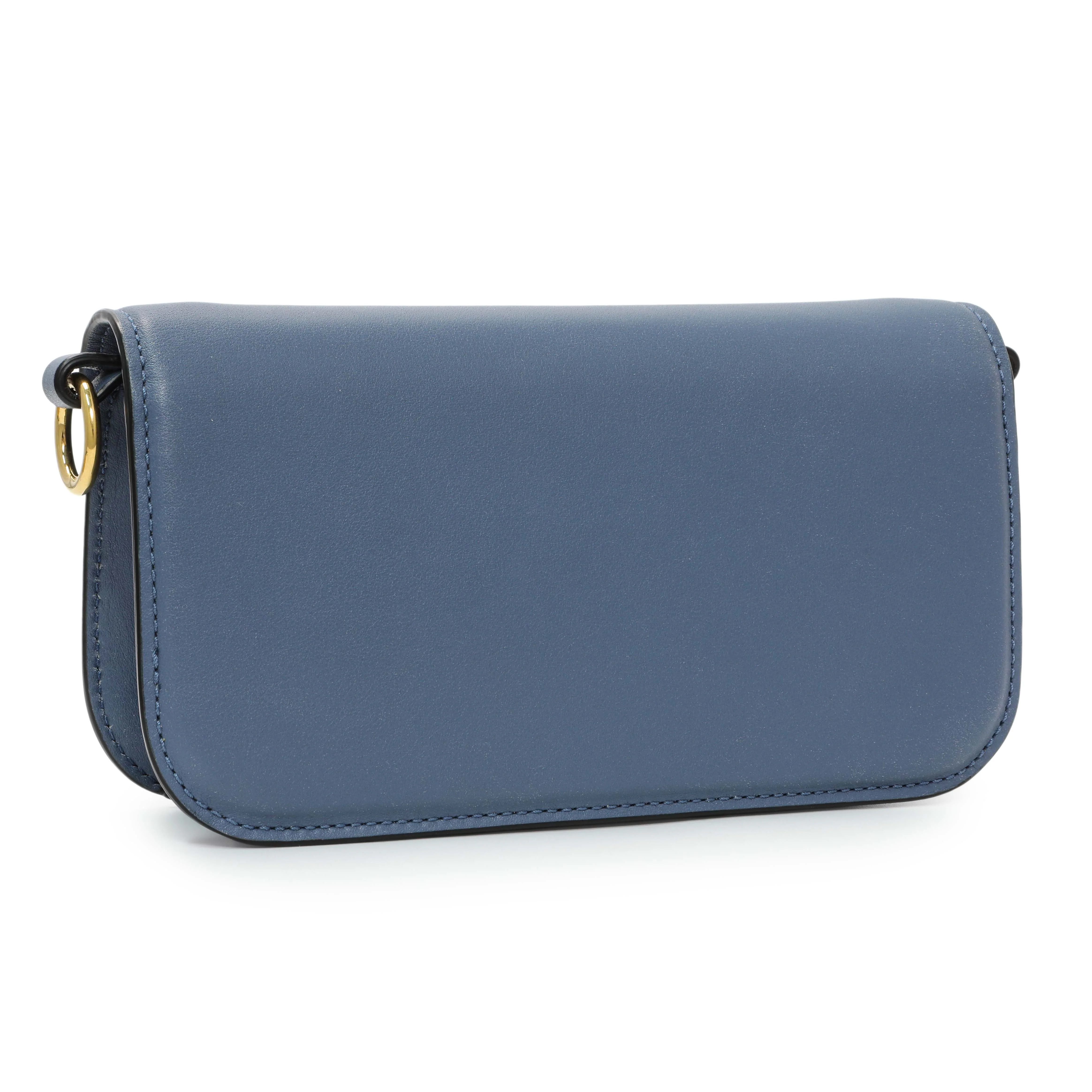 Valentino Blue Calfskin Vlogo Small Loco Shoulder Bag - Image 2