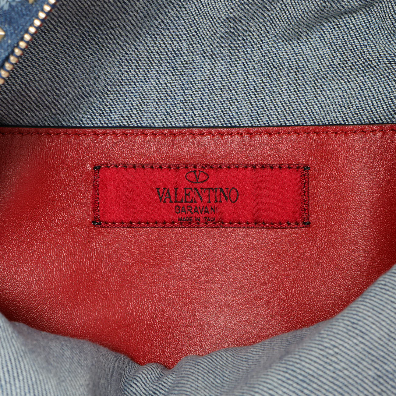 Valentino Denim Mini Rockstud Backpack - Image 5