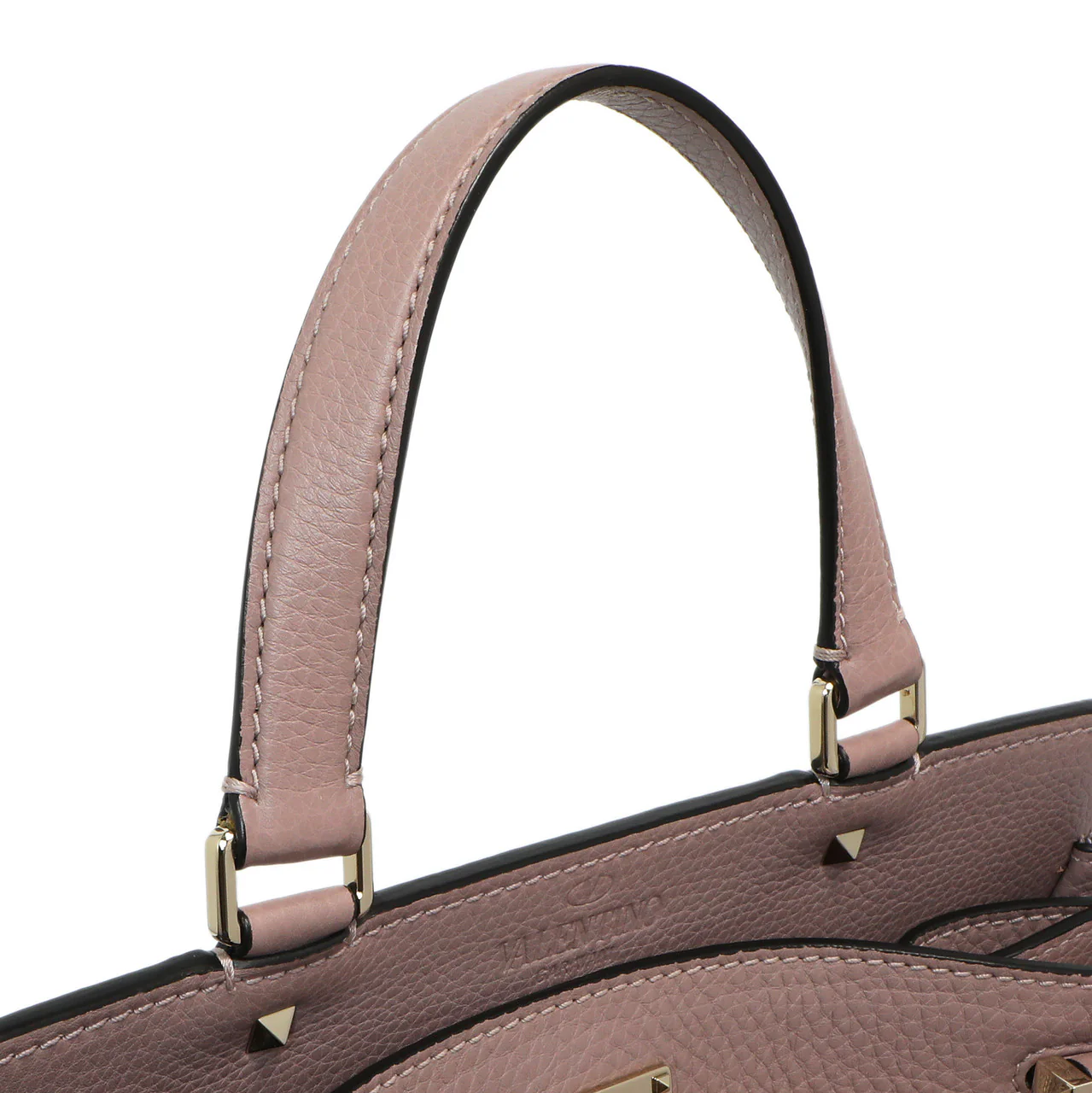 Valentino Mauve Pebbled Calfskin Medium Joylock Satchel - Image 13