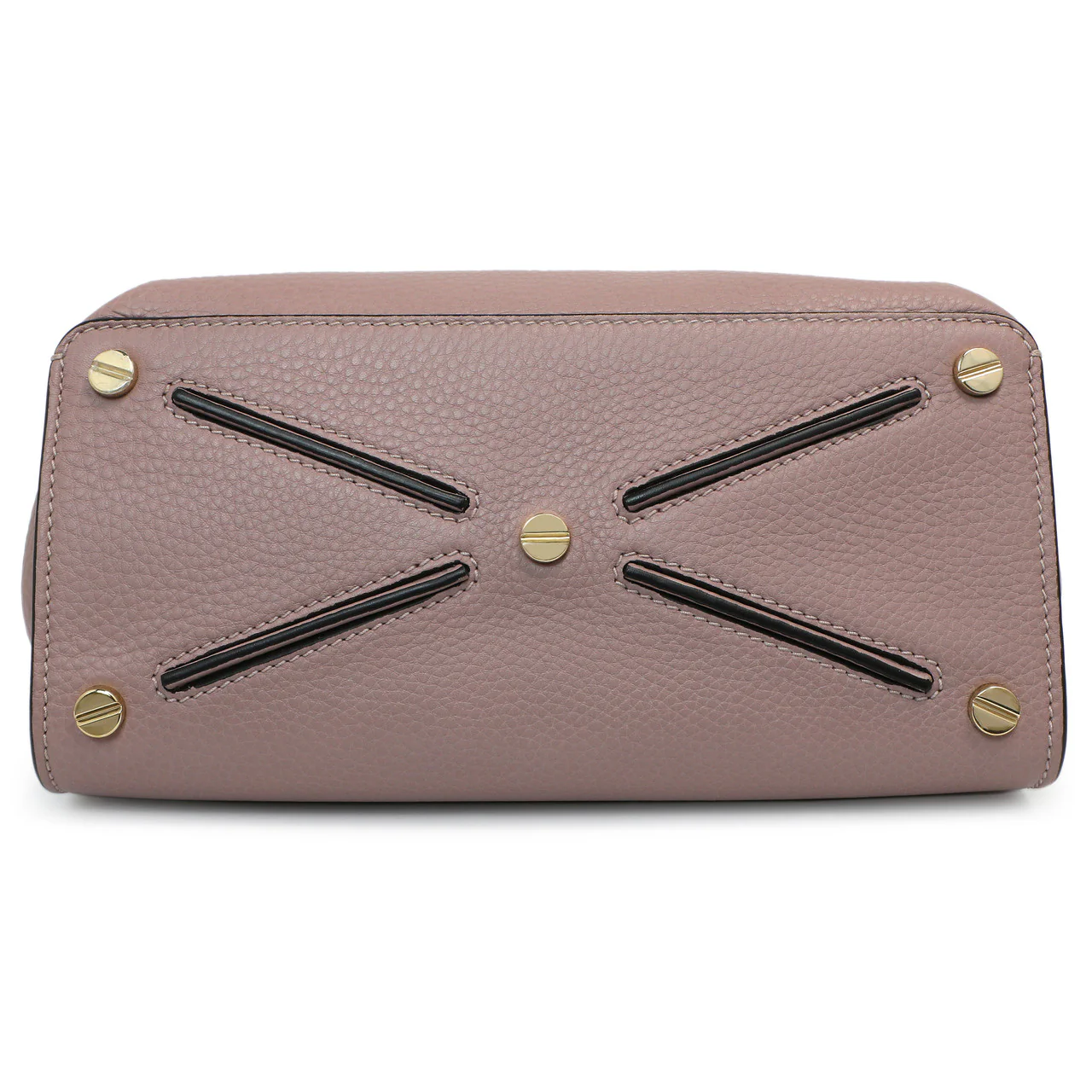 Valentino Mauve Pebbled Calfskin Medium Joylock Satchel - Image 5