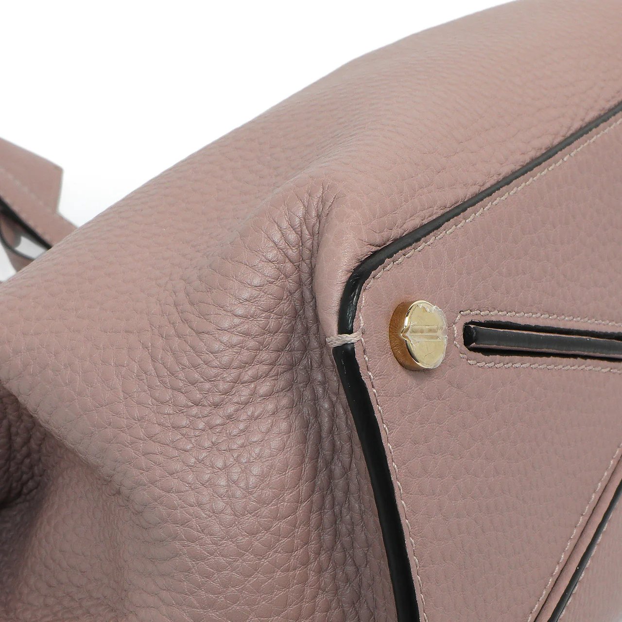 Valentino Mauve Pebbled Calfskin Medium Joylock Satchel - Image 6