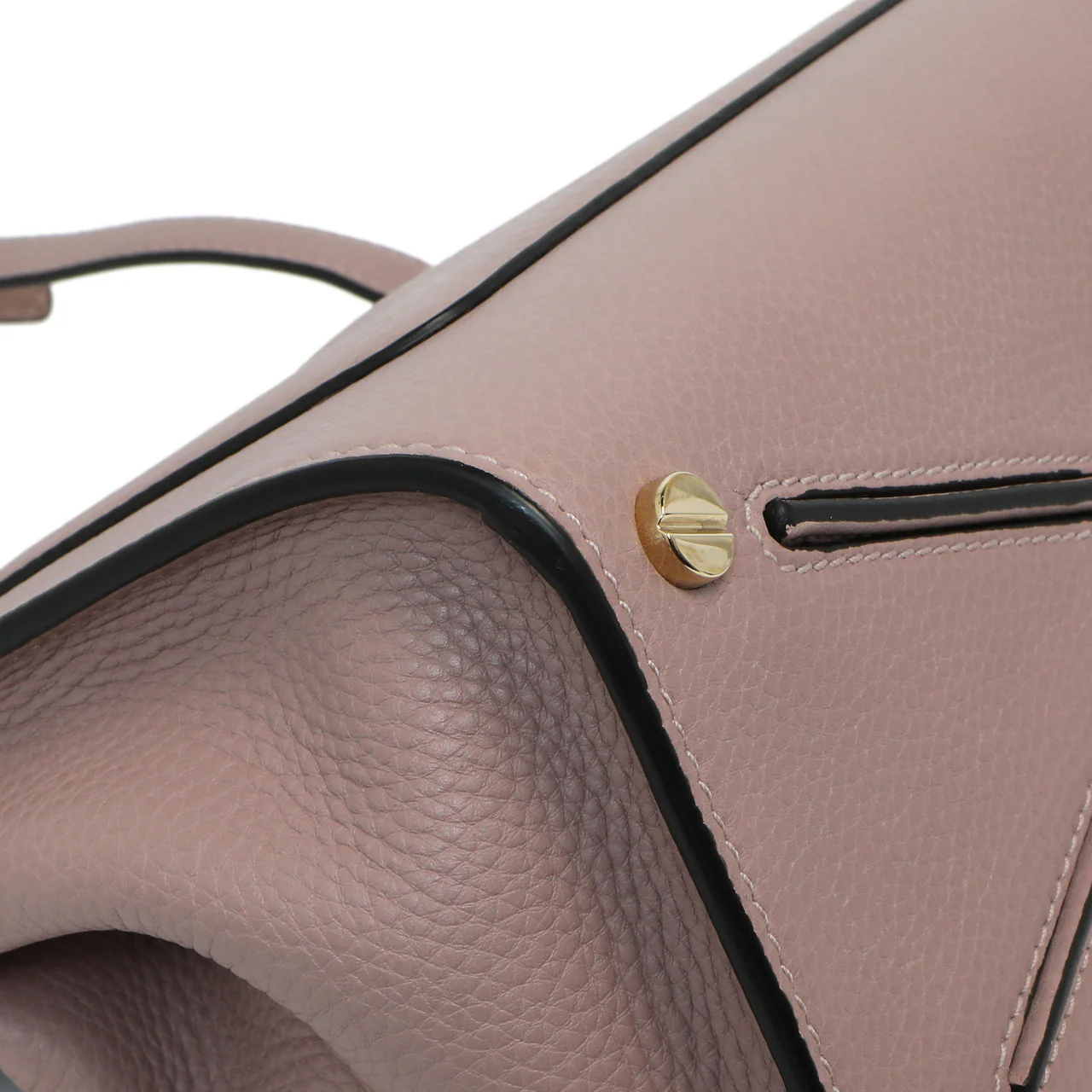 Valentino Mauve Pebbled Calfskin Medium Joylock Satchel - Image 8