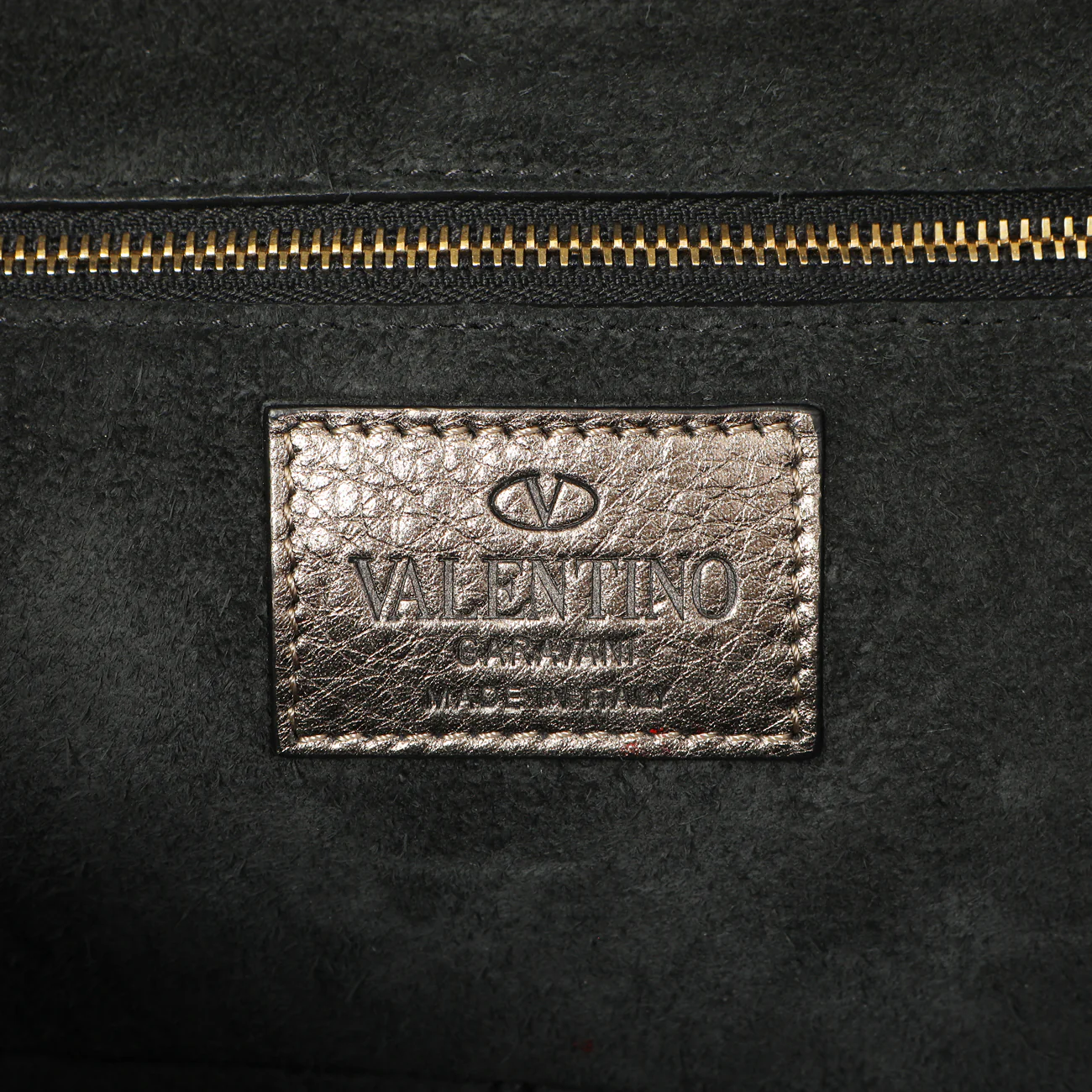 Valentino Metallic Vitello Medium Glam Lock Rockstud Flap - Image 5