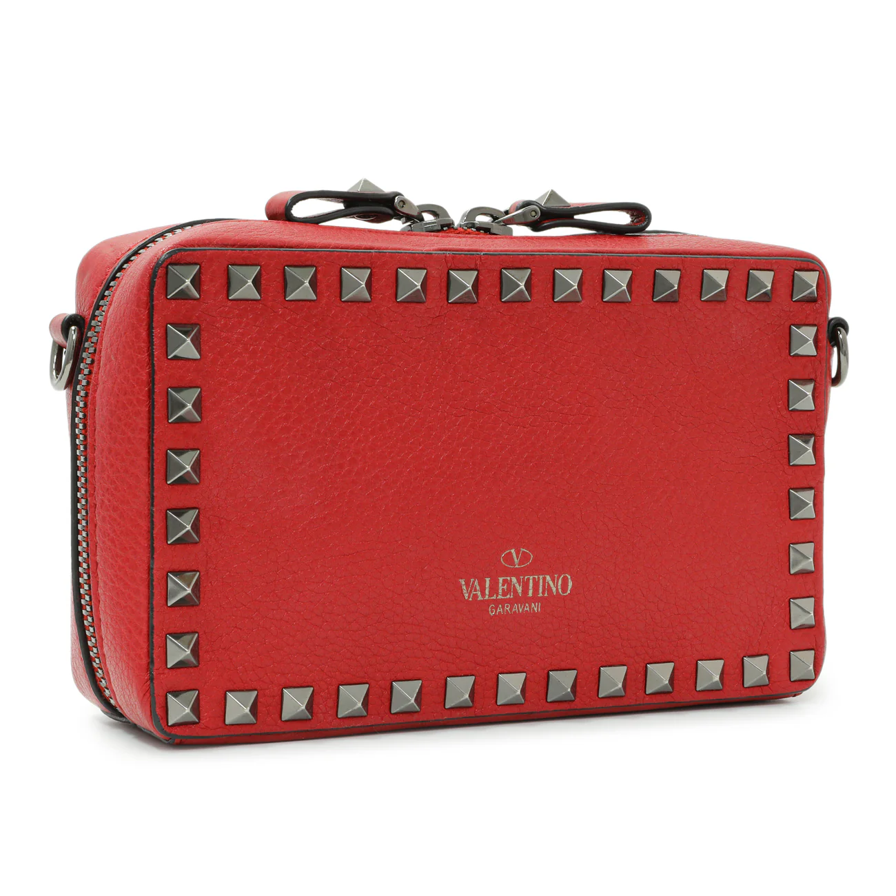 Valentino Pebbled Calfskin Rockstud Camera Bag - Image 2