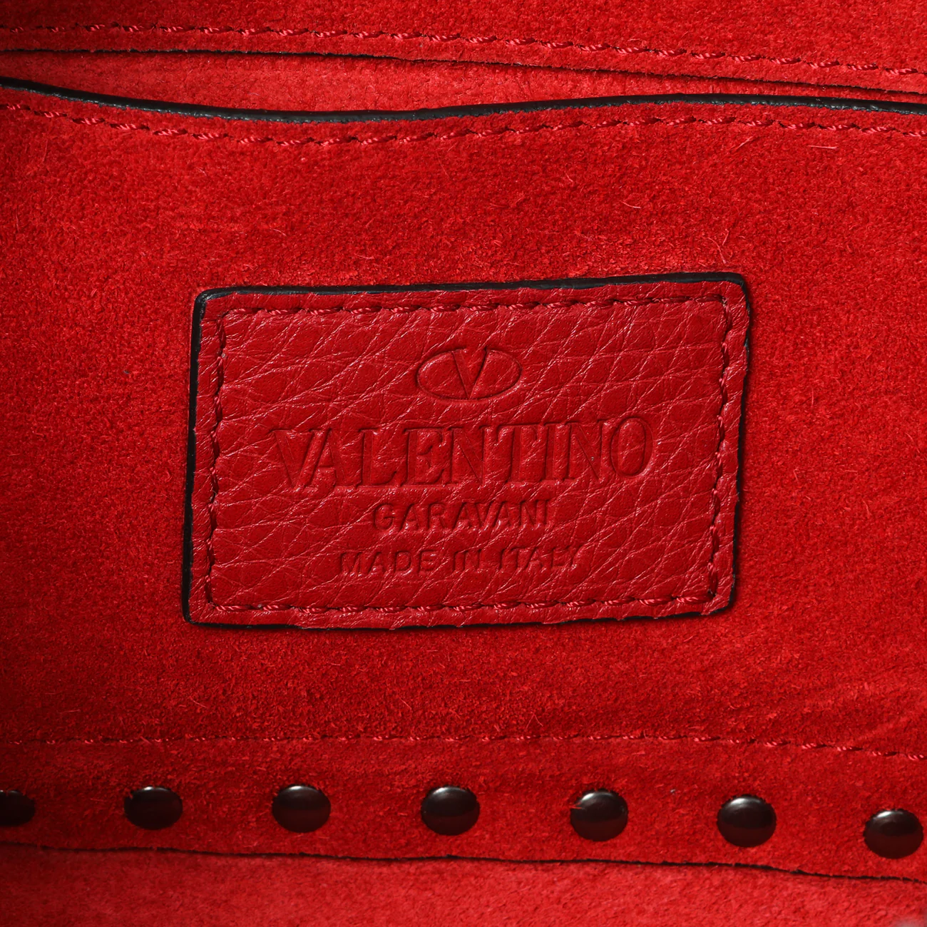Valentino Pebbled Calfskin Rockstud Camera Bag - Image 5