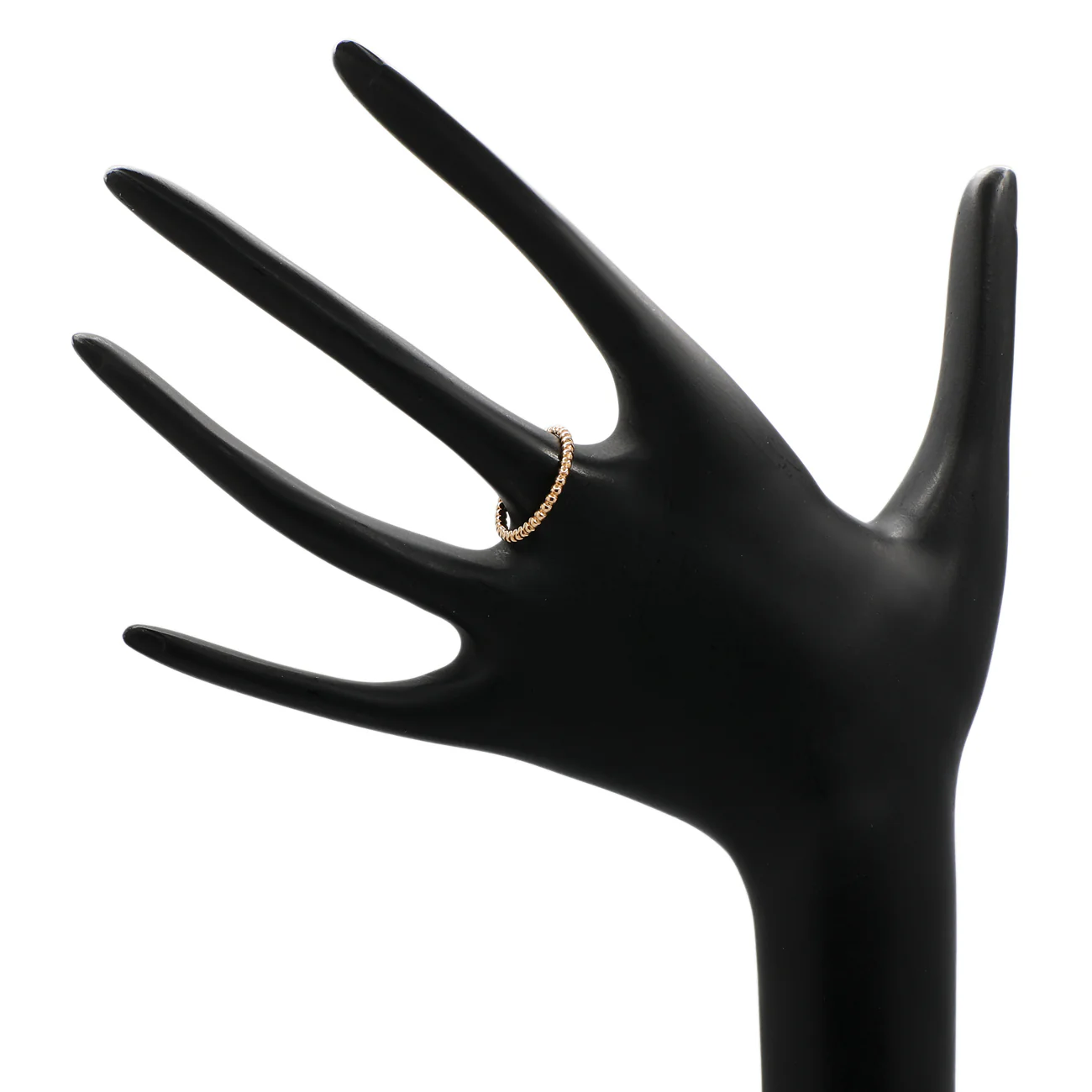 Van Cleef & Arpels 18K Rose Gold Small Perlee Ring - Image 3