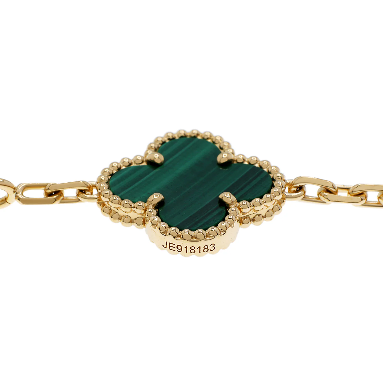 Van Cleef & Arpels 18K Yellow Gold 10 Motifs Vintage Alhambra Necklace - Image 3