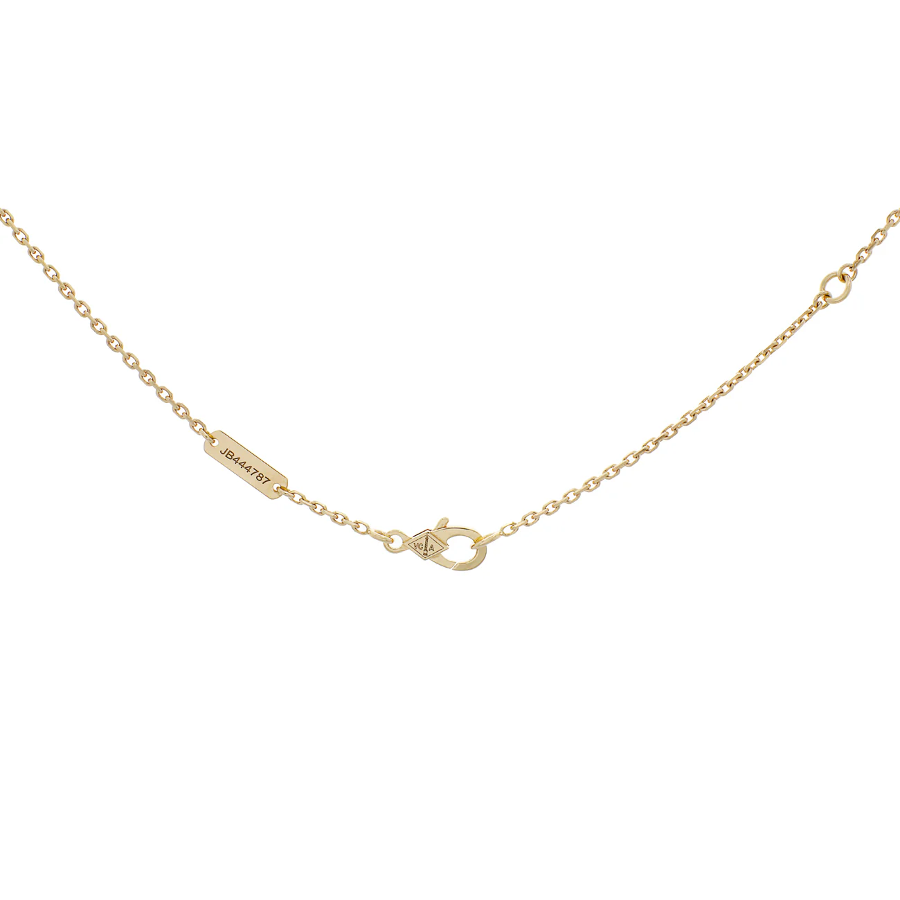 Van Cleef & Arpels 18K Yellow Gold & Onyx Vintage Alhambra Pendant - Image 3