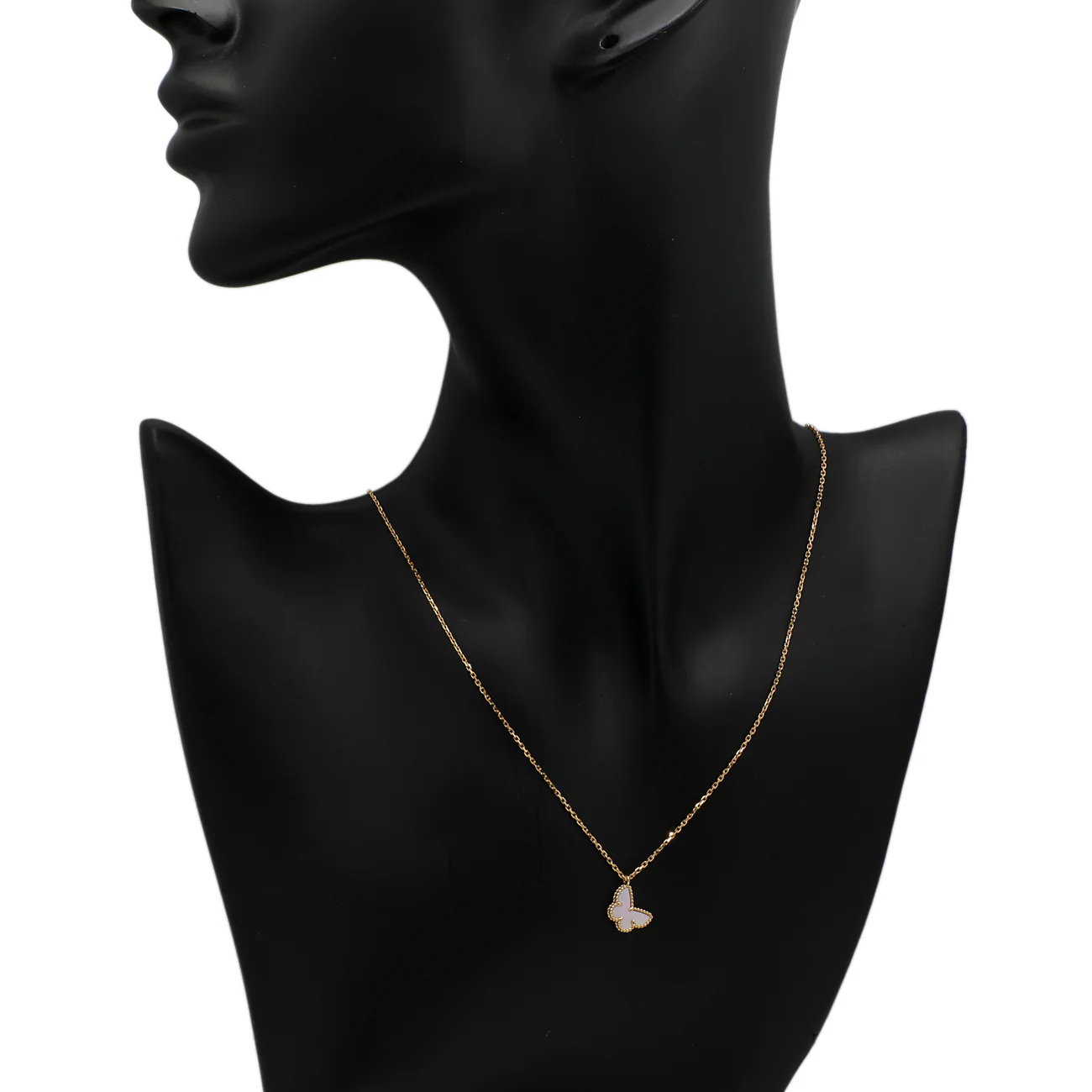 Van Cleef & Arpels 18K Yellow Gold Sweet Butterflies Pendant - Image 4