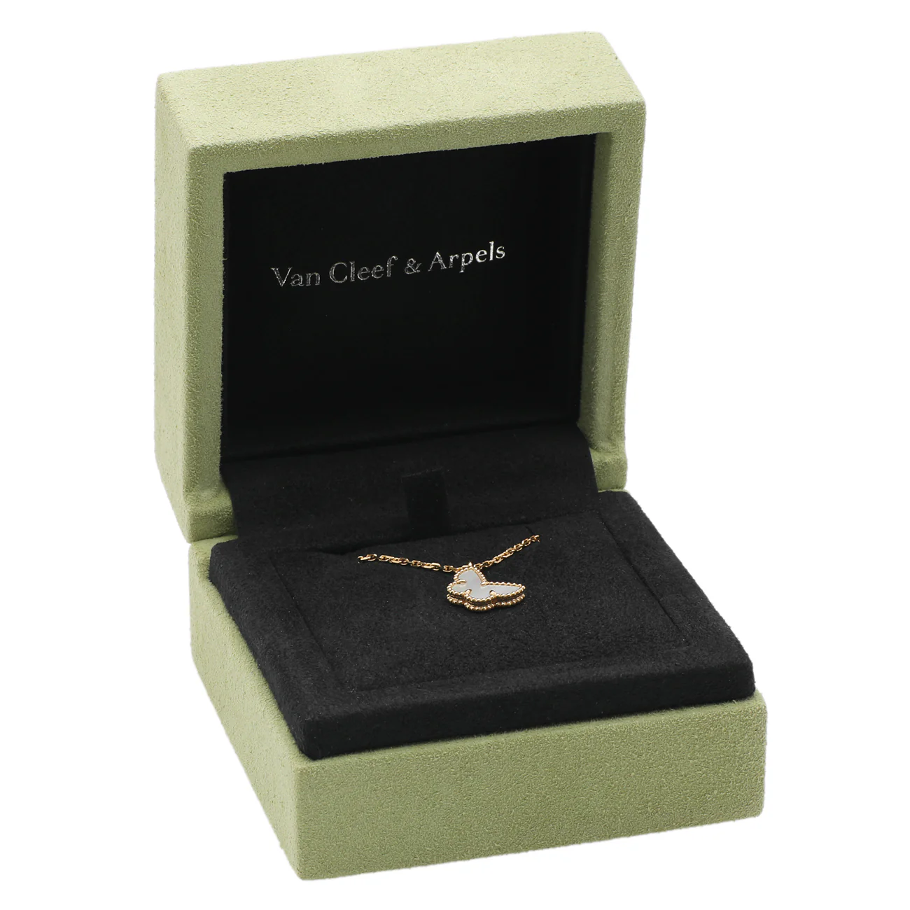 Van Cleef & Arpels 18K Yellow Gold Sweet Butterflies Pendant - Image 5