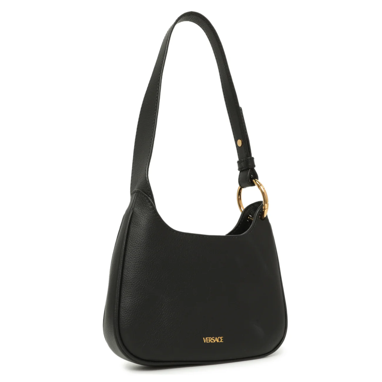 Versace Black Calfskin La Medusa Mini Chain Hobo - Image 2