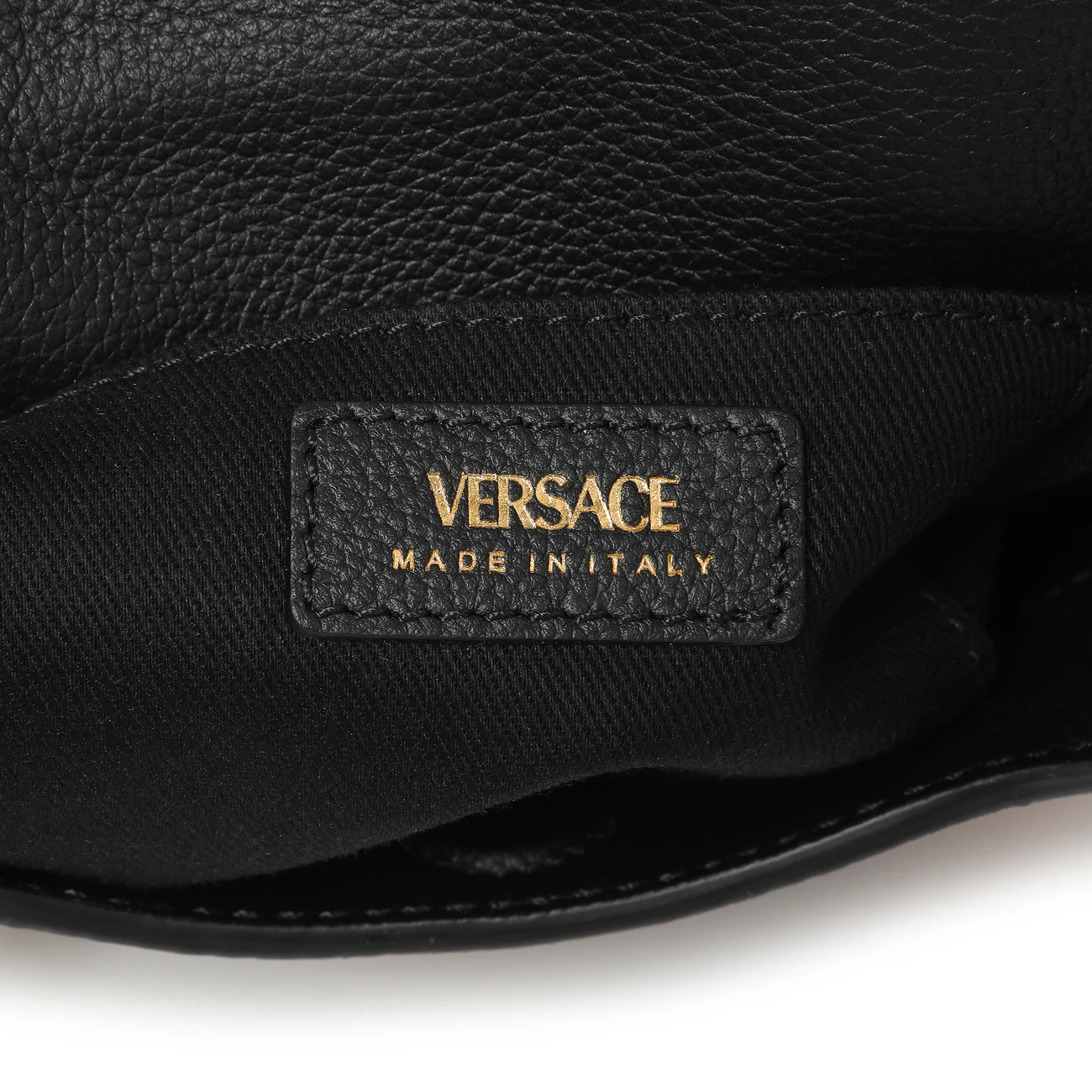 Versace Black Calfskin La Medusa Mini Chain Hobo - Image 5