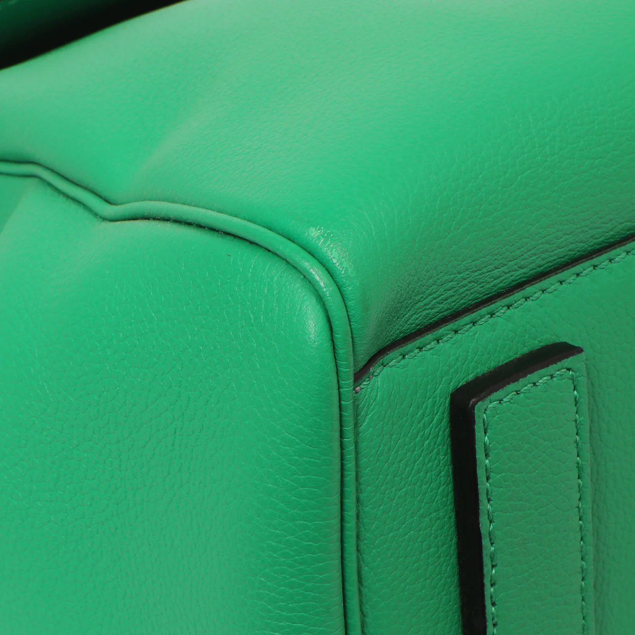 Versace Green Calfskin Large La Medusa Top Handle - Image 4