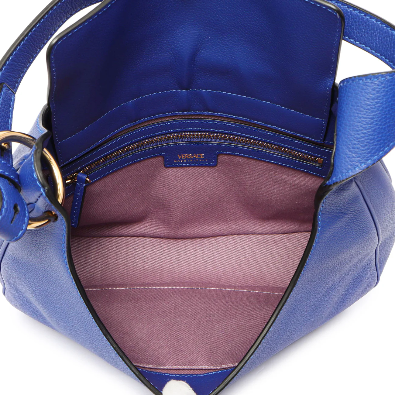 Versace Lapis Calfskin La Medusa Medium Hobo Crossbody - Image 5
