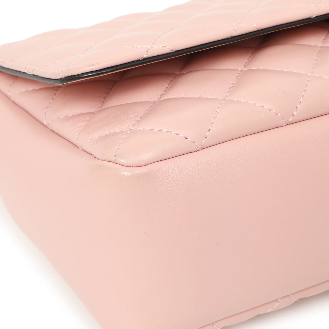 Versace Pink Quilted Lambskin Medusa Chain Crossbody - Image 4