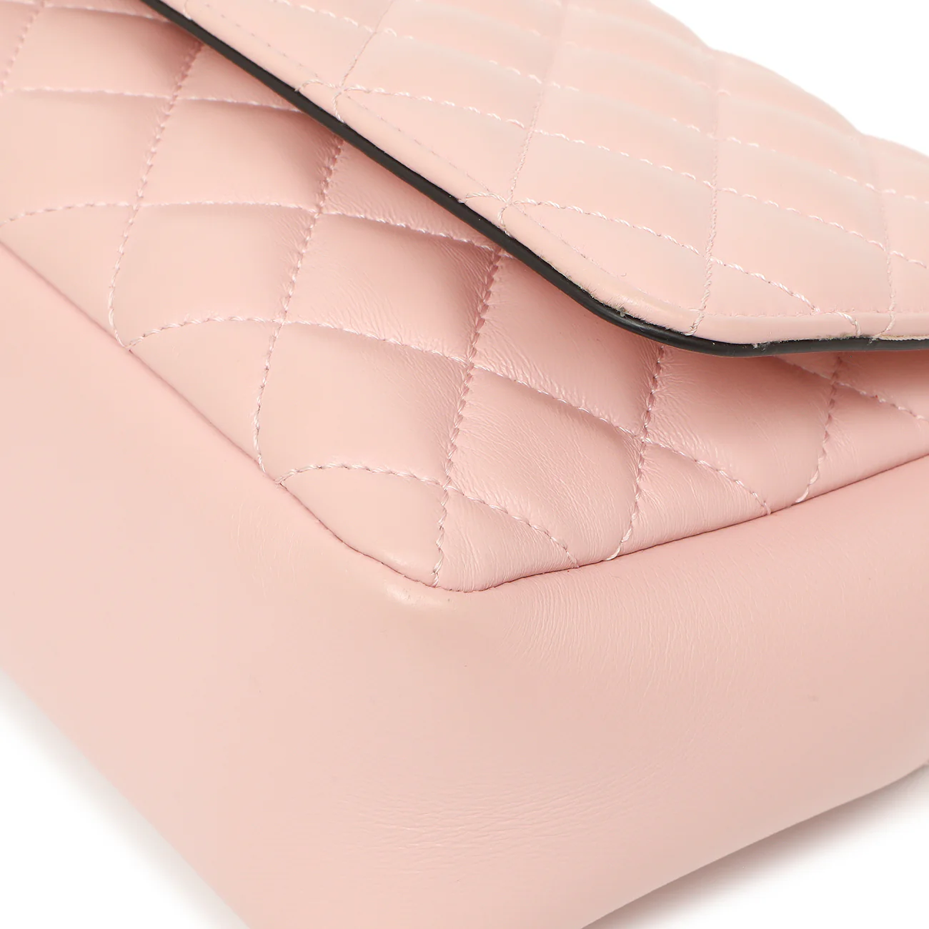 Versace Pink Quilted Lambskin Medusa Chain Crossbody - Image 5