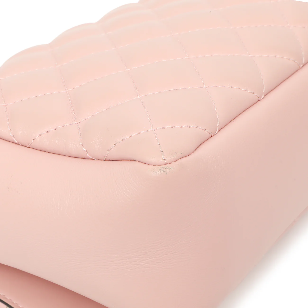 Versace Pink Quilted Lambskin Medusa Chain Crossbody - Image 6