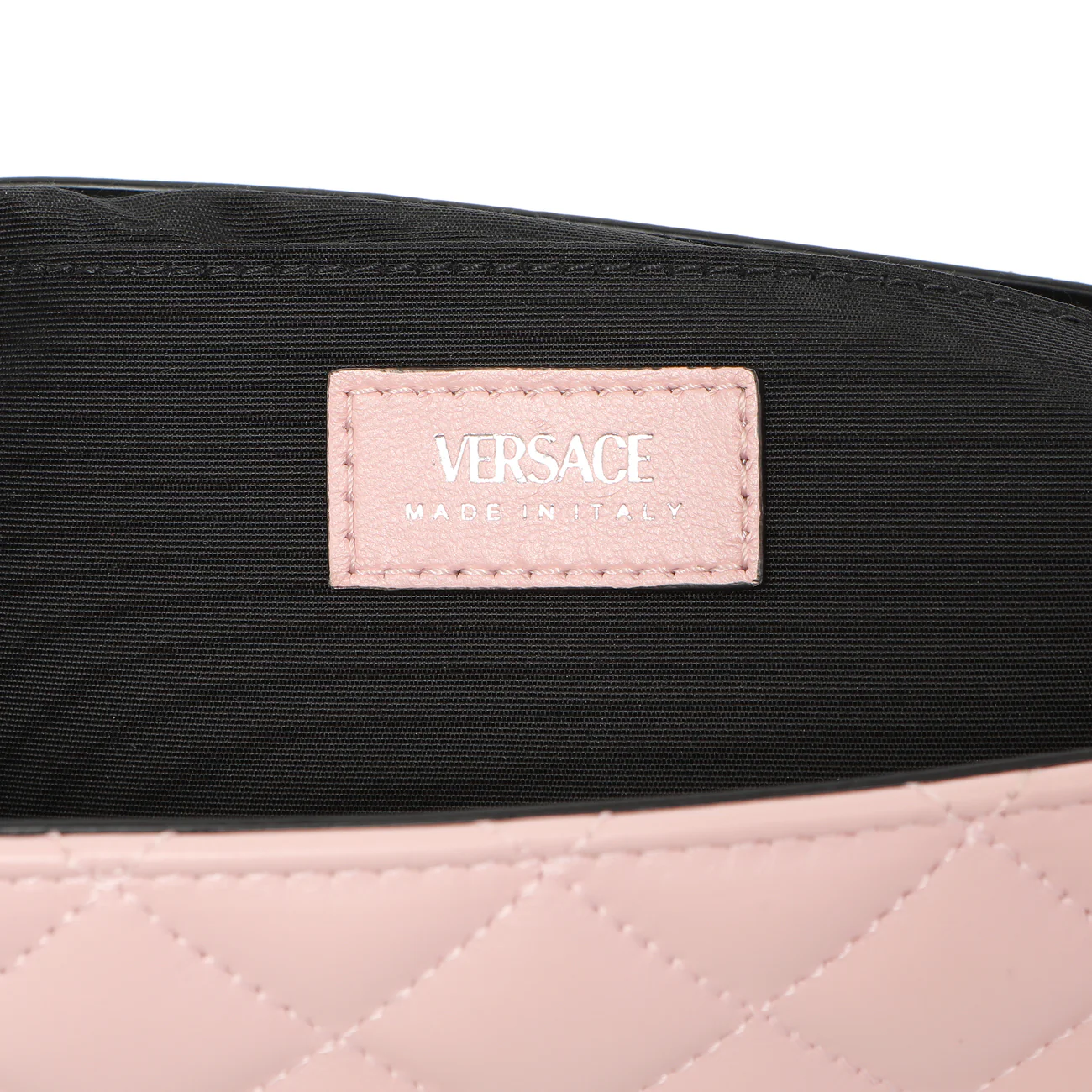 Versace Pink Quilted Lambskin Medusa Chain Crossbody - Image 9